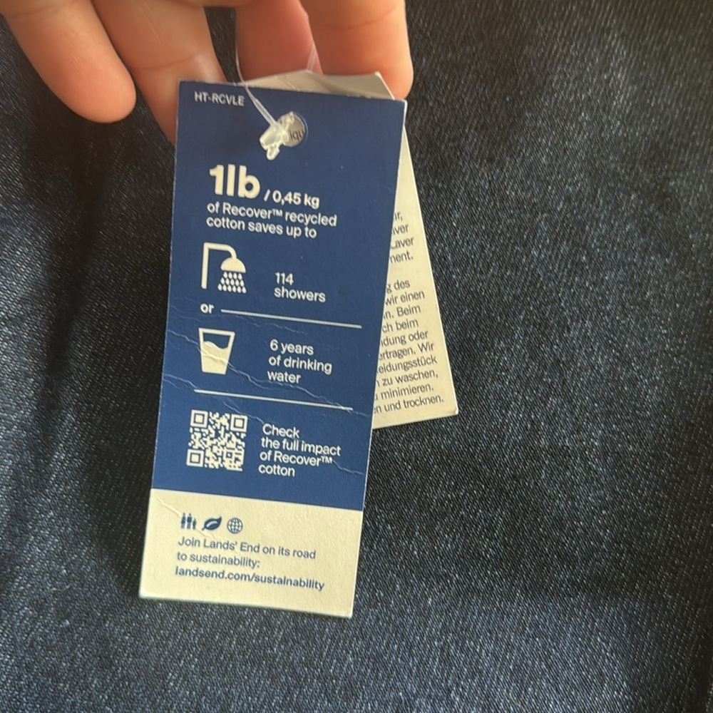 Women’s NWT Lands End jeans size 6 / E8 - Picture 4 of 5